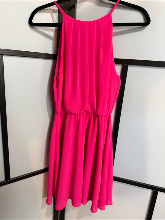 Lush Dresses & Skirts - Lush Neon Pink Spaghetti-Strap Mini Dress